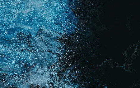 抽象 艺术品 流畅 蓝色 黑色 简单背景 4K壁纸