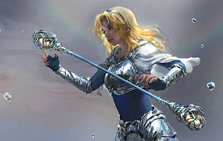 女人 奇幻女孩 英雄联盟 插图 AI艺术 扇形艺术 绘画 奇幻艺术 