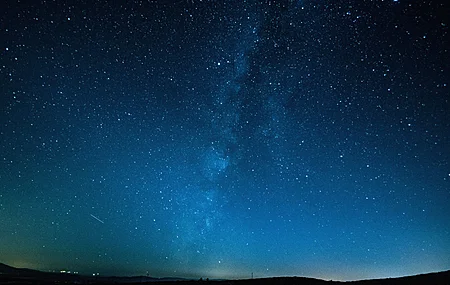 自然 风景 繁星 夜 夜空 长姿 蓝色 流星 天空 