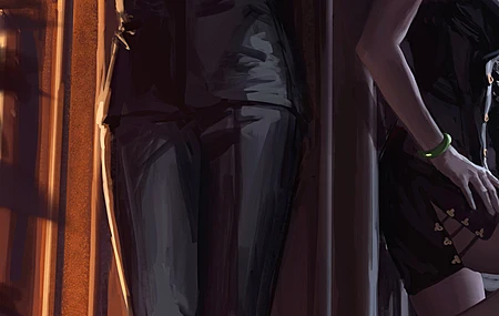 女人 交叉双腿 原创人物 西装 旗袍 黑发 黑色服装 概念艺术 素描 4壁纸