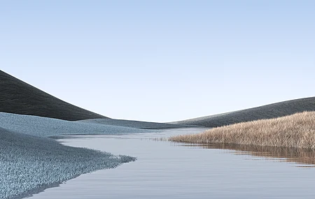 微软 视窗 风景 水 山 草 