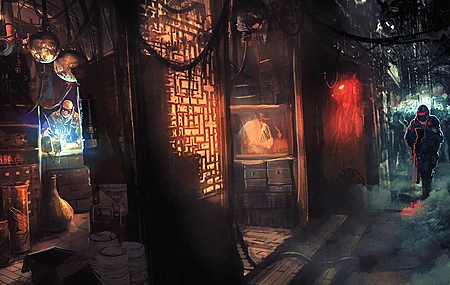 网络 科幻 AI艺术 概念艺术 赛博朋克 未来主义 奇幻艺术 粉丝艺术 游戏 城市景观 未来城市 赛博朋克 