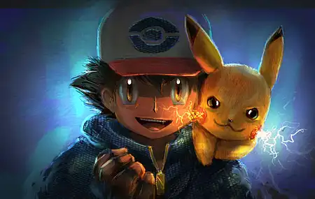 粉丝艺术 动漫 动漫男孩 皮卡丘 