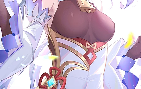 下月 蓝发 动漫 动漫女孩 AI艺术 原神 感伤 原神 角 紫色眼睛 蝴蝶 长袜 4壁纸