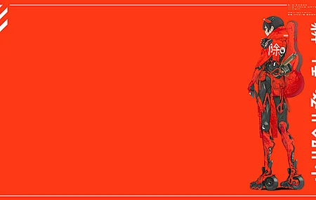 原创人物 目光移开 幻想女孩 动漫女孩 概念艺术 赛博朋克 半机械人 旱冰鞋 夹克 兜帽 吉他 科幻 极简主义 简单背景 素描 AI艺术 动漫 引擎 