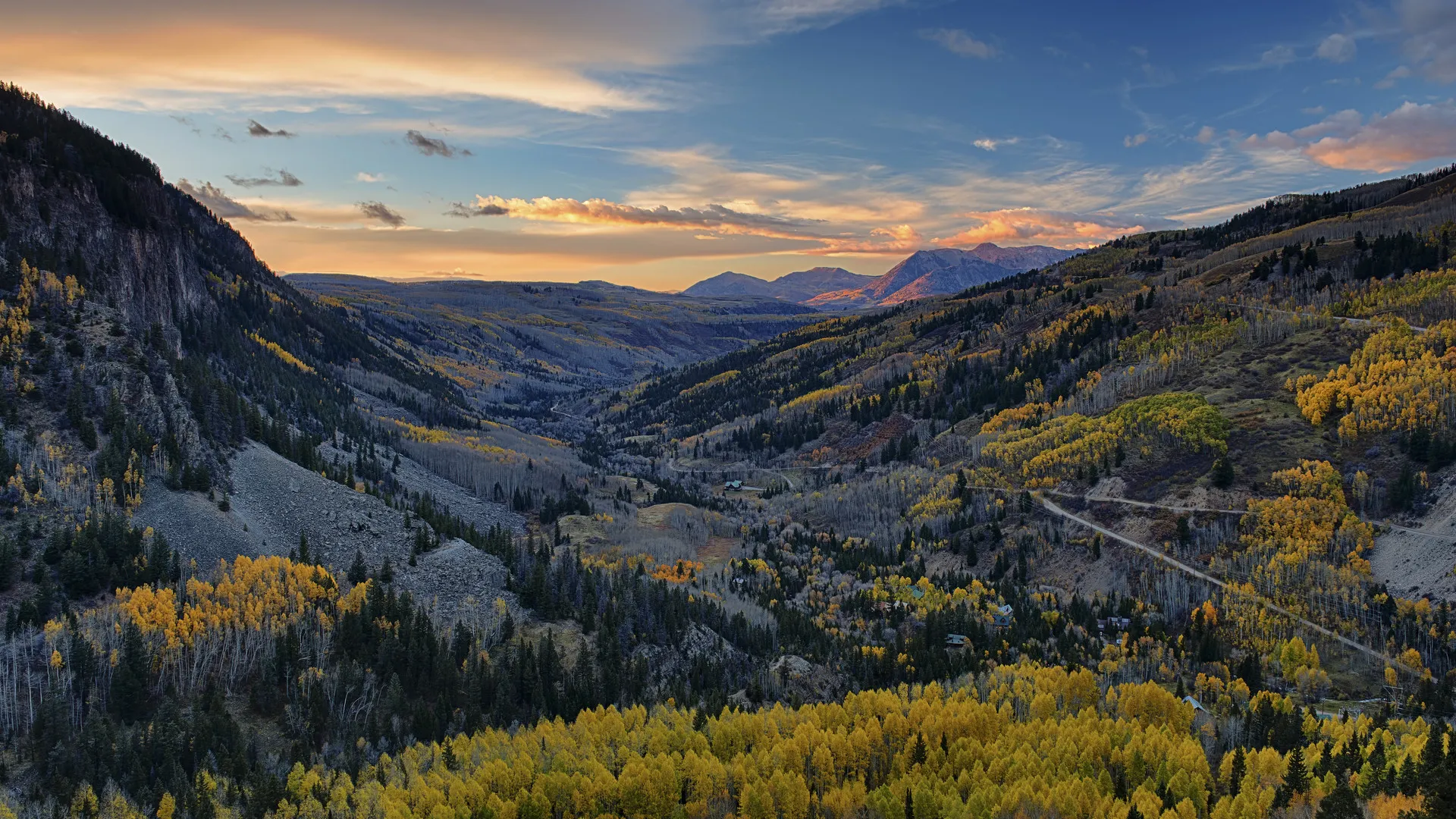 摄影 风景 秋天 日落 天空 云 树 自然 山脉 夕阳辉光 