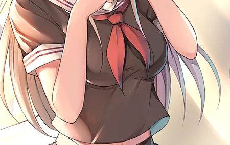 女学生 金发 蓝眼睛 动漫 动漫女孩 蔚蓝巷 蔚蓝巷 校服 连裤袜 