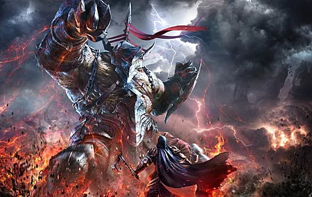 堕落之王 电子游戏 电脑游戏 生物 奇幻艺术 电子游戏艺术 锁链 战斗 火 闪电 斗篷 