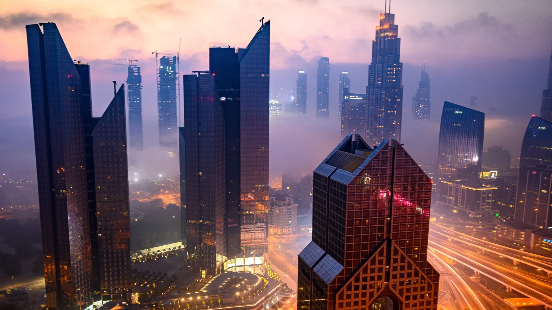 城市景观 城市灯光 建筑