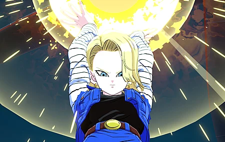 女人 金发女郎 龙珠 龙珠 安卓 龙珠战士 动漫女孩