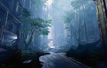  索尼  城市景观 AI艺术 游戏CG艺术  游戏视觉效果