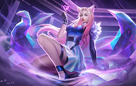  英雄联盟 奇幻女孩  电子游戏女孩 奇幻艺术 