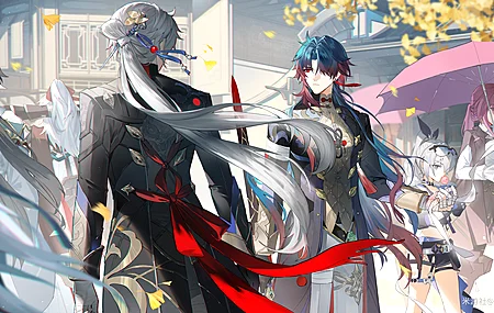 星轨 动漫女孩 动漫男孩 银狼 星轨 卡夫卡 