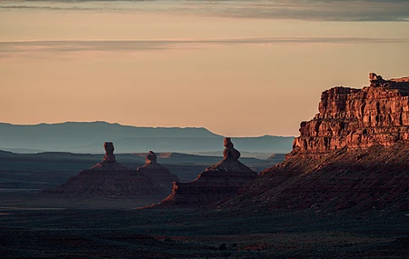 岩石形成 自然 风景 日落 山脉 北美 天空