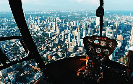 直升机 鸟瞰 建筑 城市景观 摩天大楼