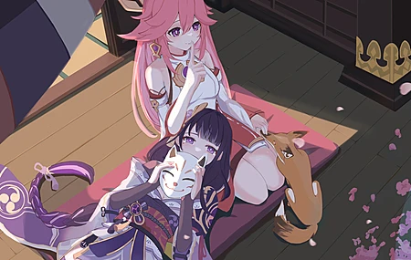 八重美子 原神 雷电将军 动漫女孩 