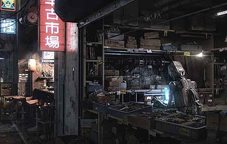 机器人 未来主义 科幻 AI艺术 