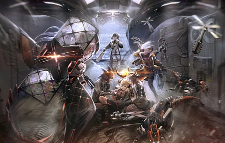 动漫 动漫女孩 AI艺术 肖像  明日方舟