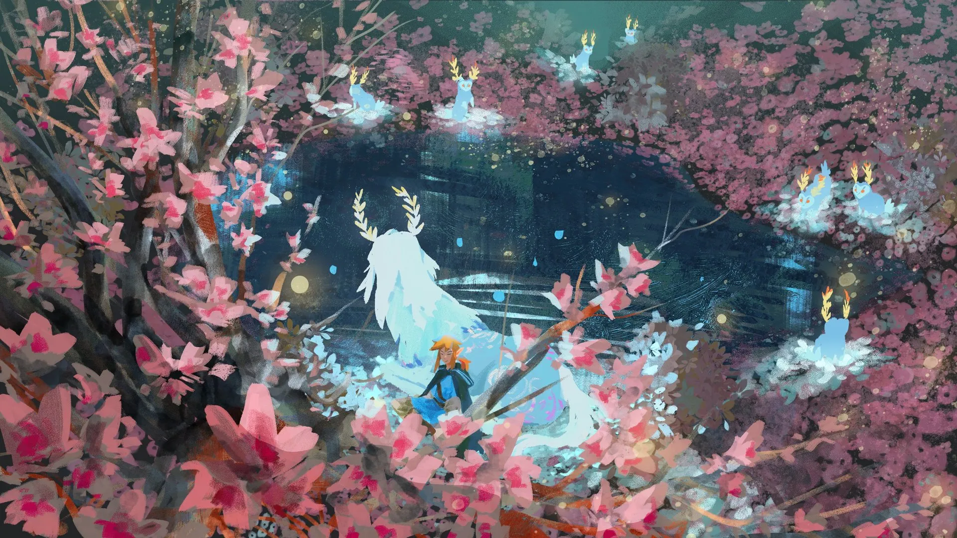 林克 塞尔达传奇 奇幻艺术 艺术作品 游戏CG艺术 