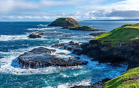 自然 风景 海岸 海洋 天空 地平线 草 水 