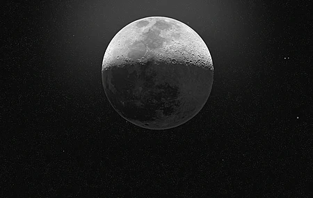 太空 月球 单色 太空艺术 