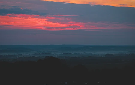 日出 户外 天空 阳光 黑暗 景观 云 森林 