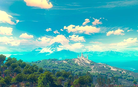 快乐 巫师：狂野狩猎 巫师 风景 游戏CG 天空 云 