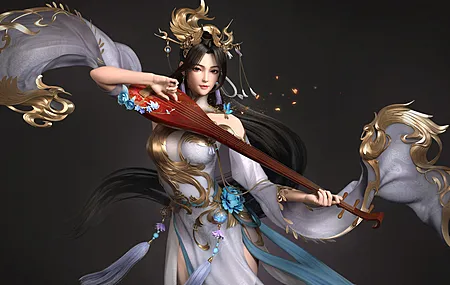 奇幻女孩 慈方艺 AI艺术  电脑壁纸 4K壁纸