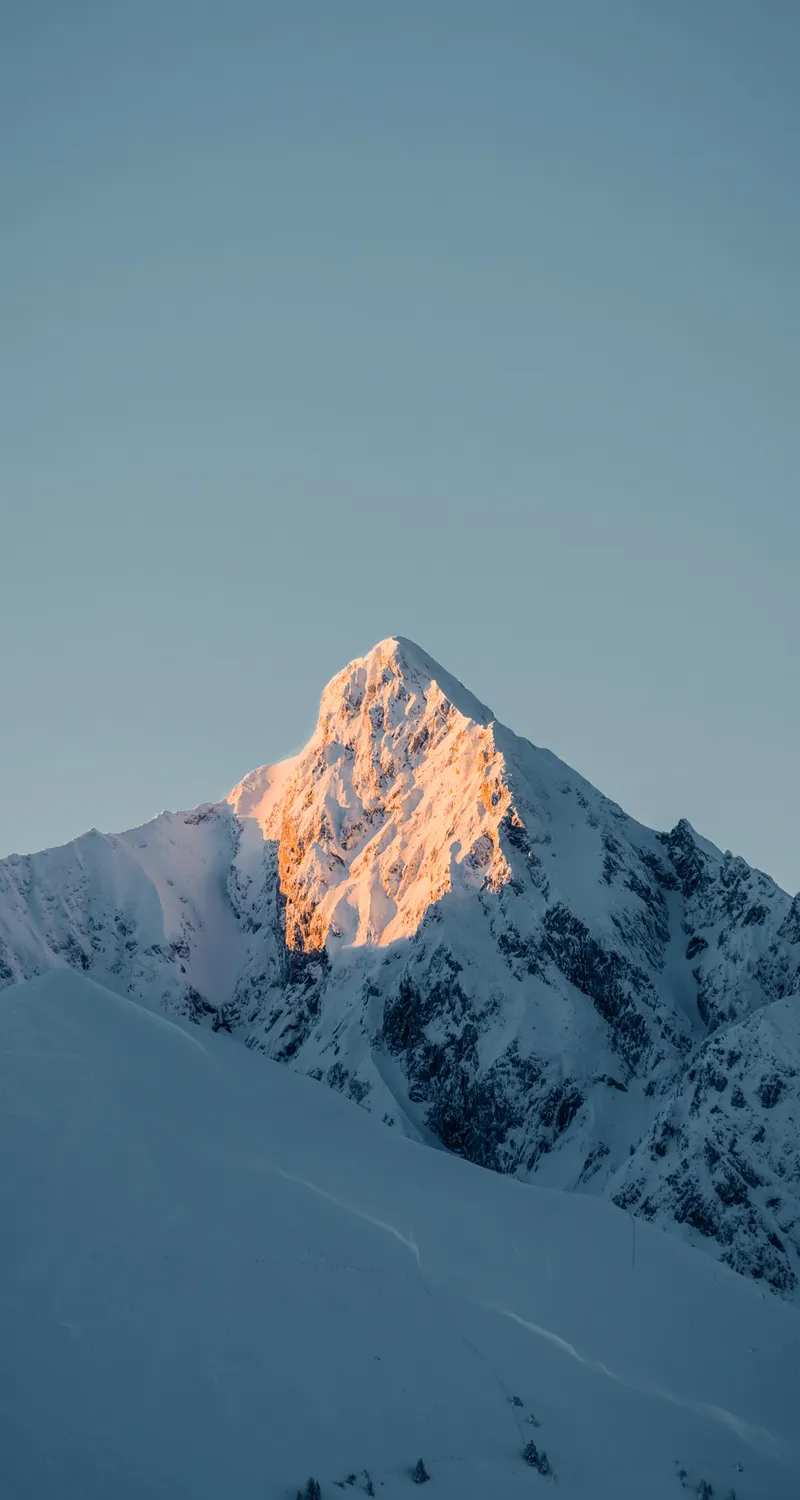 山顶 雪山 山 雪 自然  手机壁纸 4K壁纸