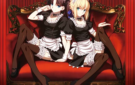 黑发 金发 蓝眼睛 绿眼睛 微笑  电子游戏女孩 电脑壁纸 8K壁纸