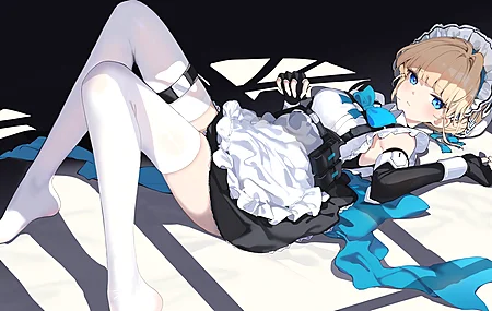 躺着 仰面躺着 金发碧眼 动漫 动漫女孩 电脑壁纸 4K壁纸