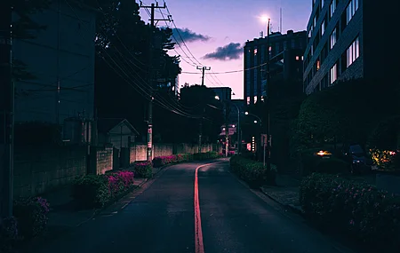 城市 天际线  亚洲 城市 街道  电脑壁纸 4K壁纸