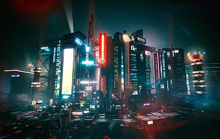 赛博朋克 电子游戏 夜晚  电脑壁纸 4K壁纸 