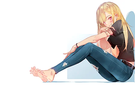 黑色衬衫 牛仔裤 动漫  电脑壁纸 4K壁纸