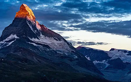 山 采尔马特 瑞士 自然 风景 高峰 云 日落 摄影 雪  电脑壁纸 4K壁纸