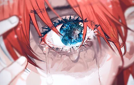 动漫男孩 眼睛 反射印象 电脑壁纸 4K壁纸