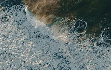 海景 海浪 水 顶视图 自然 大海  电脑壁纸 4K壁纸