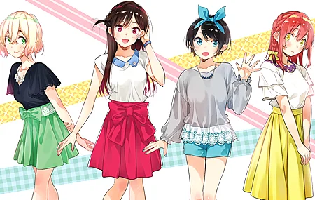 动漫 动漫女孩 水原 莎拉希娜 奈美美 樱泽秀美 大石马苏  电脑壁纸 4K壁纸