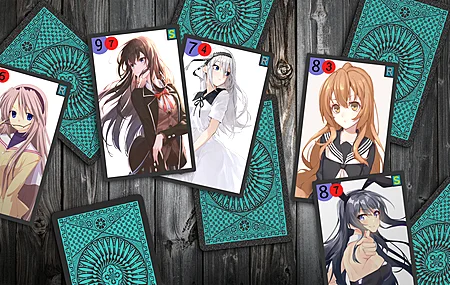 卡片 校服 黑发 黄眼睛 兔子女孩 兔子耳朵 眼镜 电脑壁纸 4K壁纸