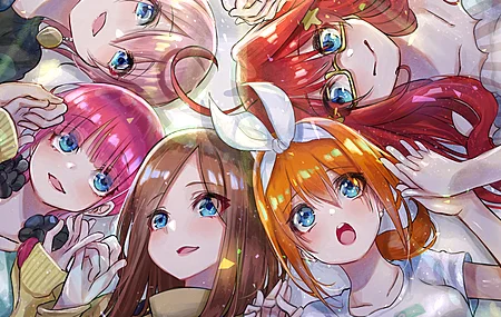 短发 长发 红发 深色头发 粉色头发 双胞胎 动漫 动漫女孩 电脑壁纸 4K壁纸