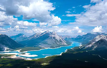 风景 云 湖 山 森林 鸟瞰 天空 自然 水 雪  电脑壁纸 4K壁纸