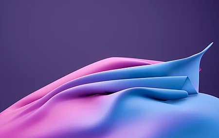 数码艺术 搅拌机 紫色背景 粉色背景 布料 简单背景  电脑壁纸 4K壁纸