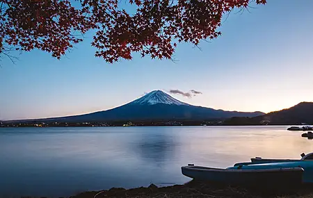 自然 风景 山脉 雪 富士山 湖泊 层状火山 雪山  电脑壁纸 4K壁纸