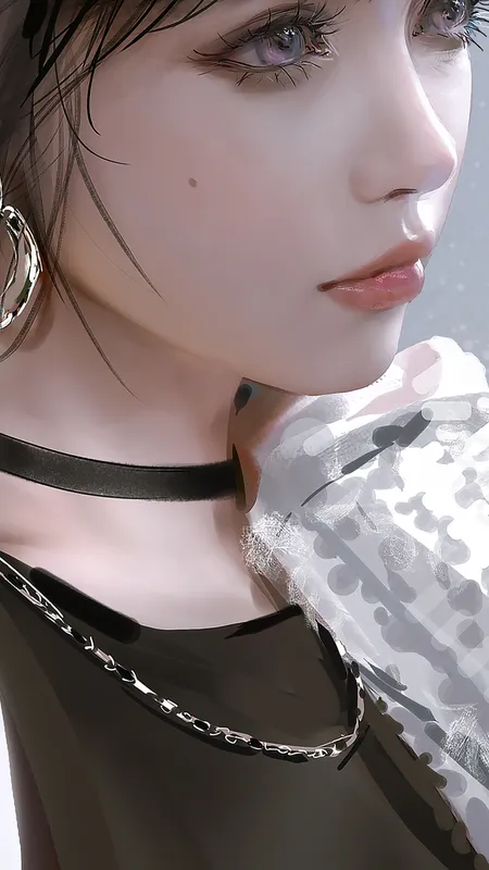  动漫 动漫女孩 耳环 手机壁纸 4K壁纸