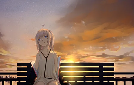 动漫女孩 日落 少女前线  电脑壁纸 4K壁纸