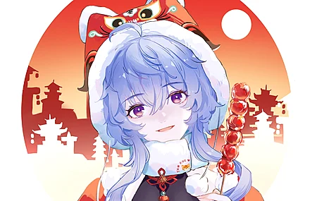 原神 白色背景 图片 动漫 动漫女孩  电脑壁纸 4K壁纸