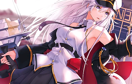 长发 白发 动漫 动漫女孩 蔚蓝档案 电脑壁纸 4K壁纸