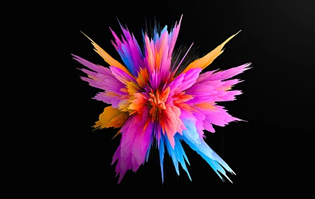 抽象 深色背景 插图 彩色  电脑壁纸 4K壁纸