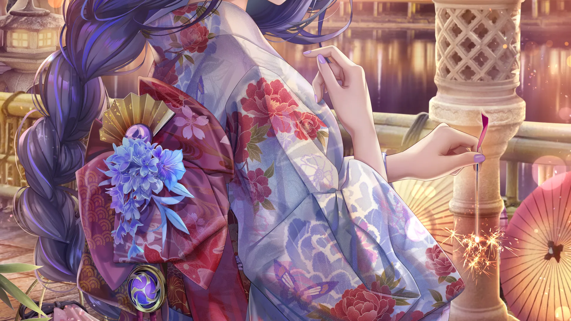 紫色头发 都灵赤瓜 动漫 动漫女孩  手机壁纸 4K壁纸