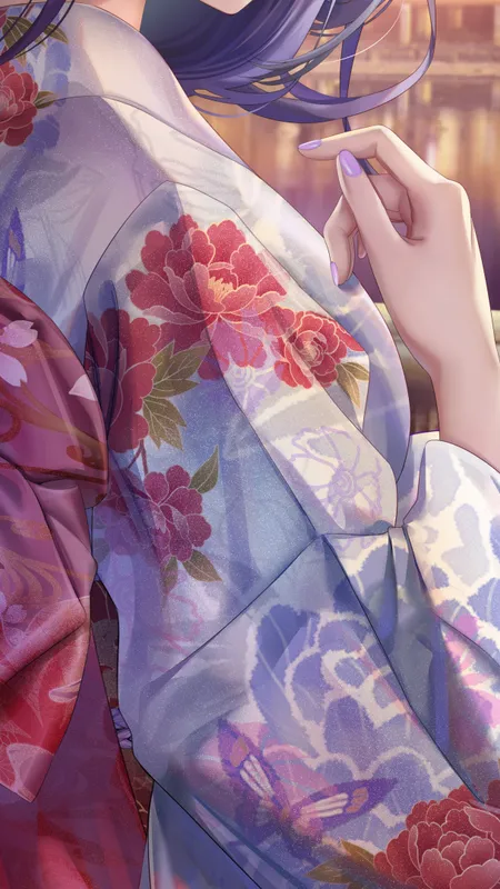 紫色头发 都灵赤瓜 动漫 动漫女孩  手机壁纸 4K壁纸